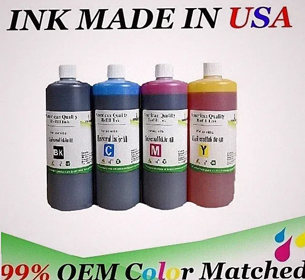 4x500ml Bulk refill ink for HP Canon Epson Lexmark Dell Brother inkjet printer