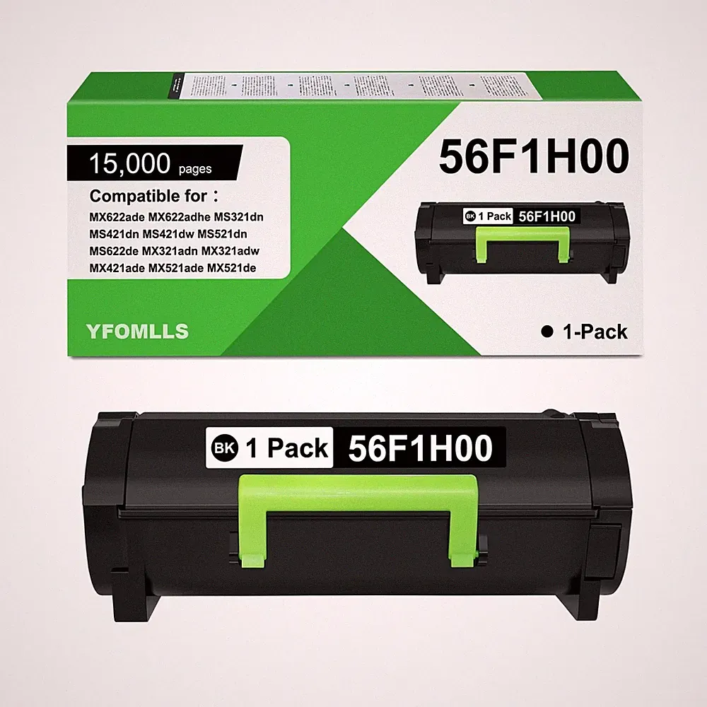 56F1H00 Toner Cartridge Compatible for Lexmark 56F1000 56F1U00 56F1H00 56f1U0...