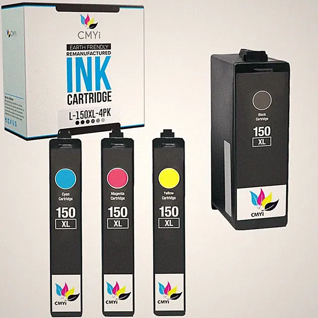 CMYi 150XL Black Color Ink Cartridges Lot For Lexmark Printers