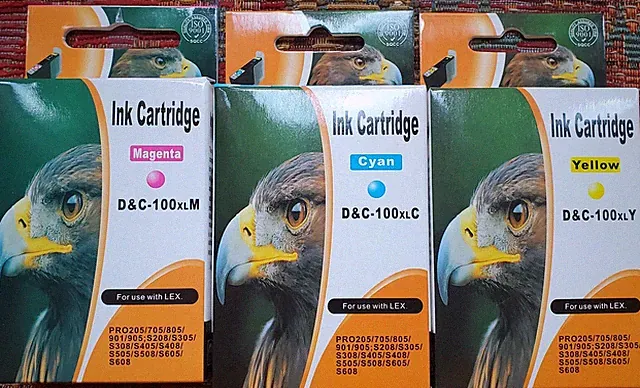 Color Ink Cartridges for Lexmark Printer