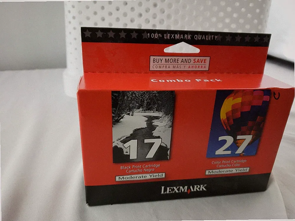 Combo Pack includes 2 genuine original Lexmark ink cartridges New