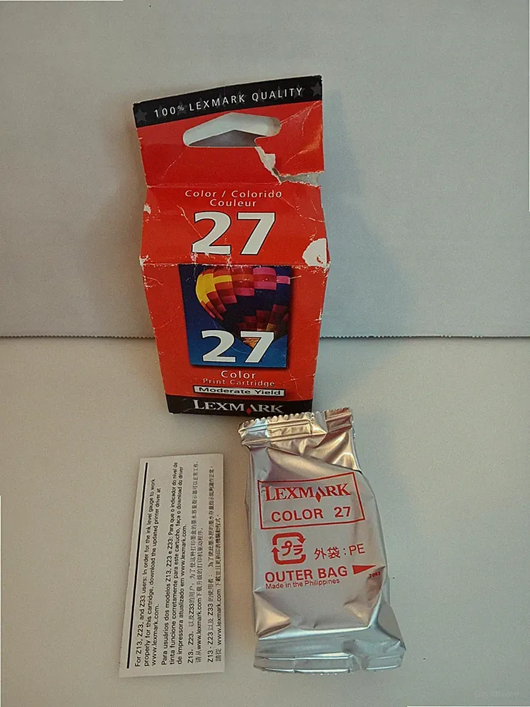 Genuine Lexmark 27 Color Ink Printer Cartridge