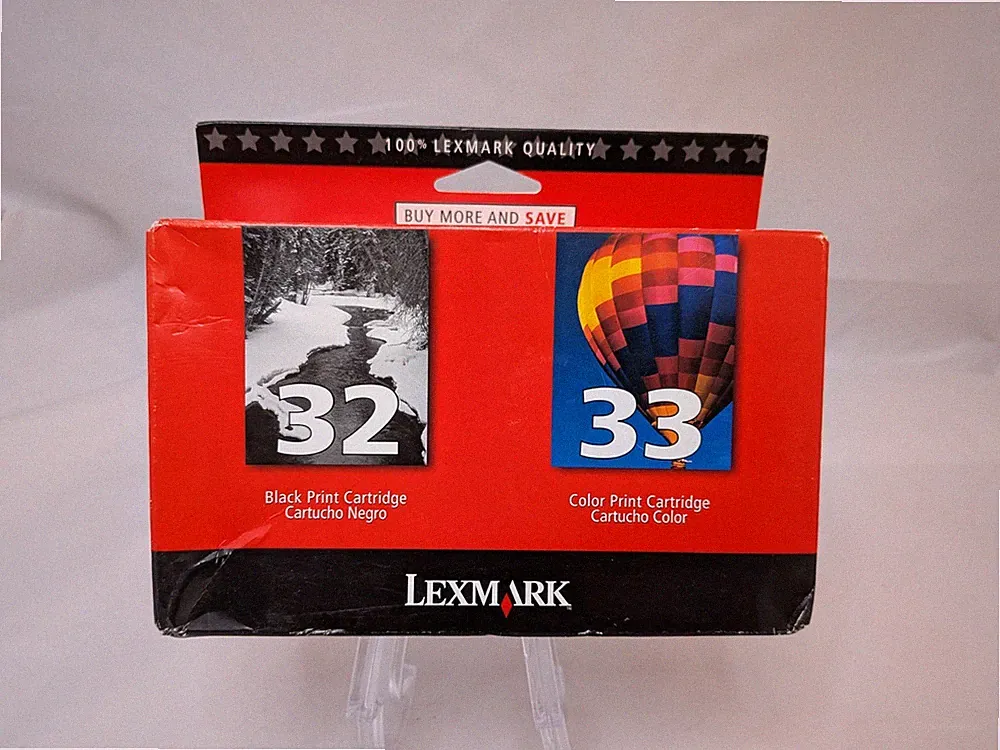 Genuine Lexmark 32/33 2-Pack Standard Capacity - Black/Multicolor Ink Cartridges