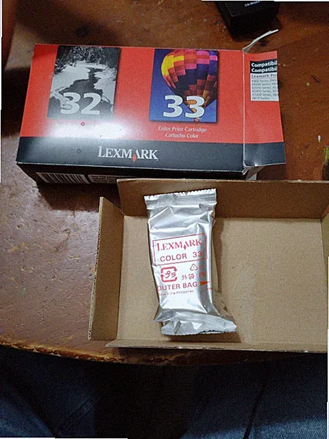 Genuine Lexmark 33 Ink Cartridge,Color Only New Open Box But Sealed Pack,See Pic
