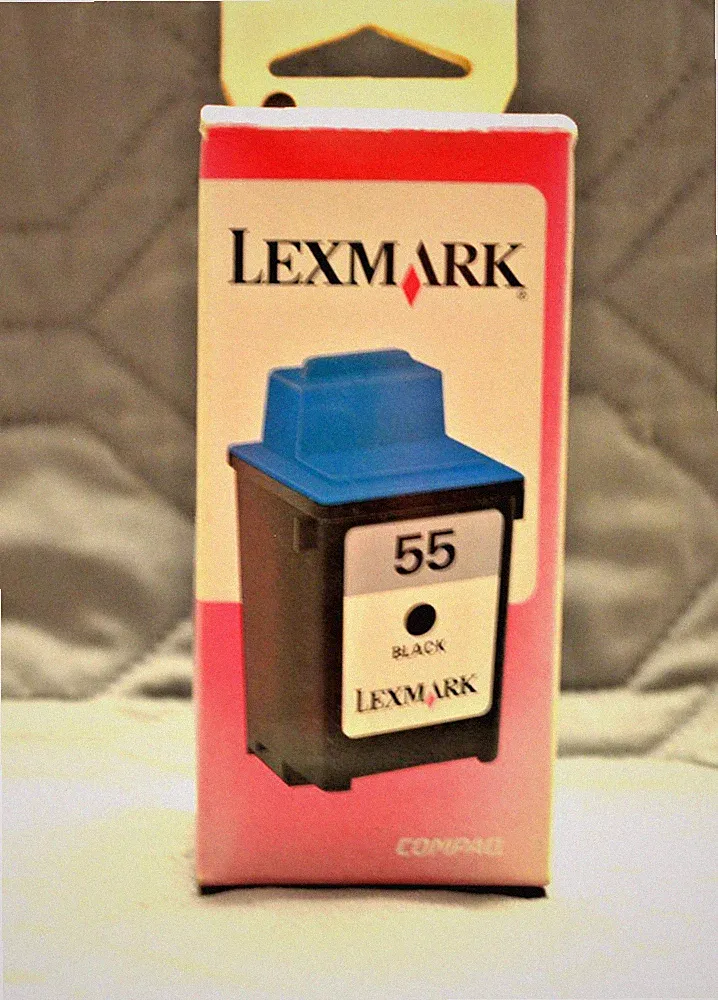 Genuine Lexmark 55 Black Ink Cartridge OEM Compaq Lenovo Z12 Z22 Z32 Z700 NOS