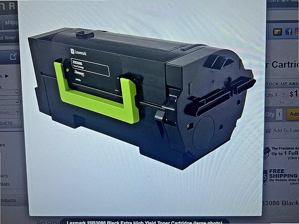 Genuine OEM Lexmark 25B3086 Black Extra High Yield Ink Toner Cartridge NOB READ