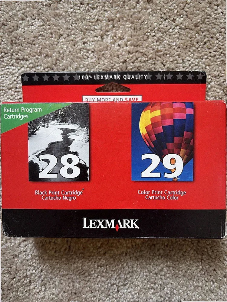 Genuine OEM Lexmark 28 Black 29 Color Ink Cartridge Combo Pack - New