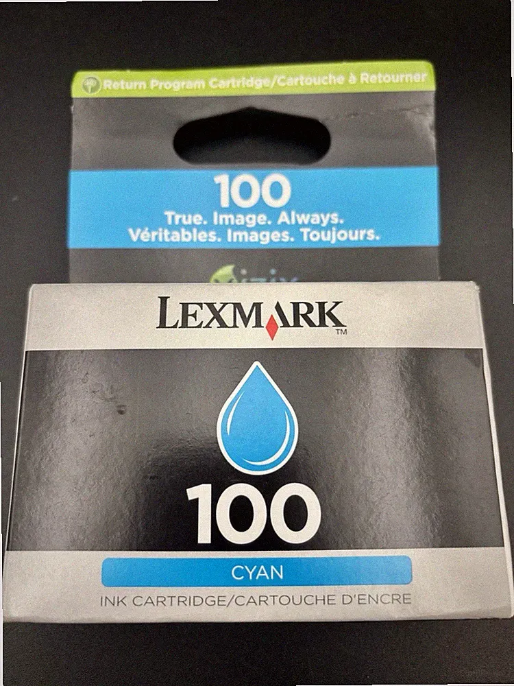 Lexmark 100 Cyan Ink Cartridge New Sealed
