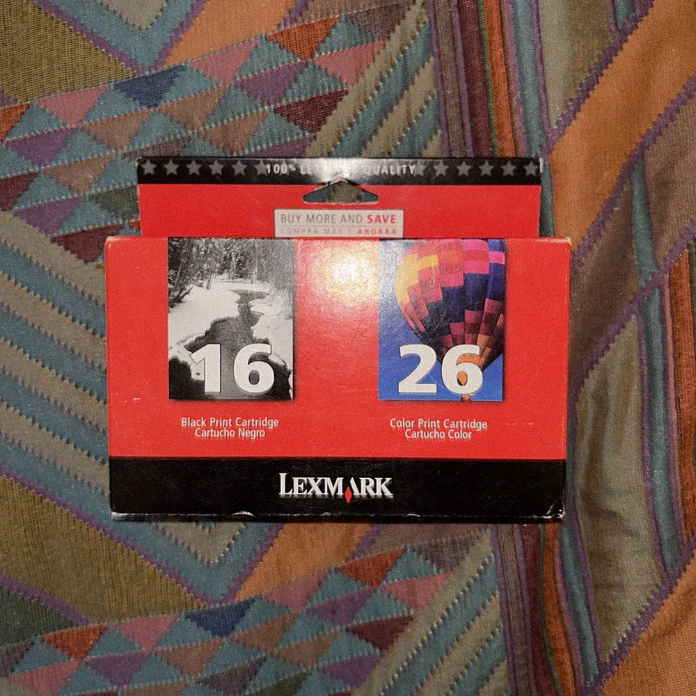 Lexmark 16 Black & 26 Color Ink Cartridge Combo Pack For Compaq Printers*NIB