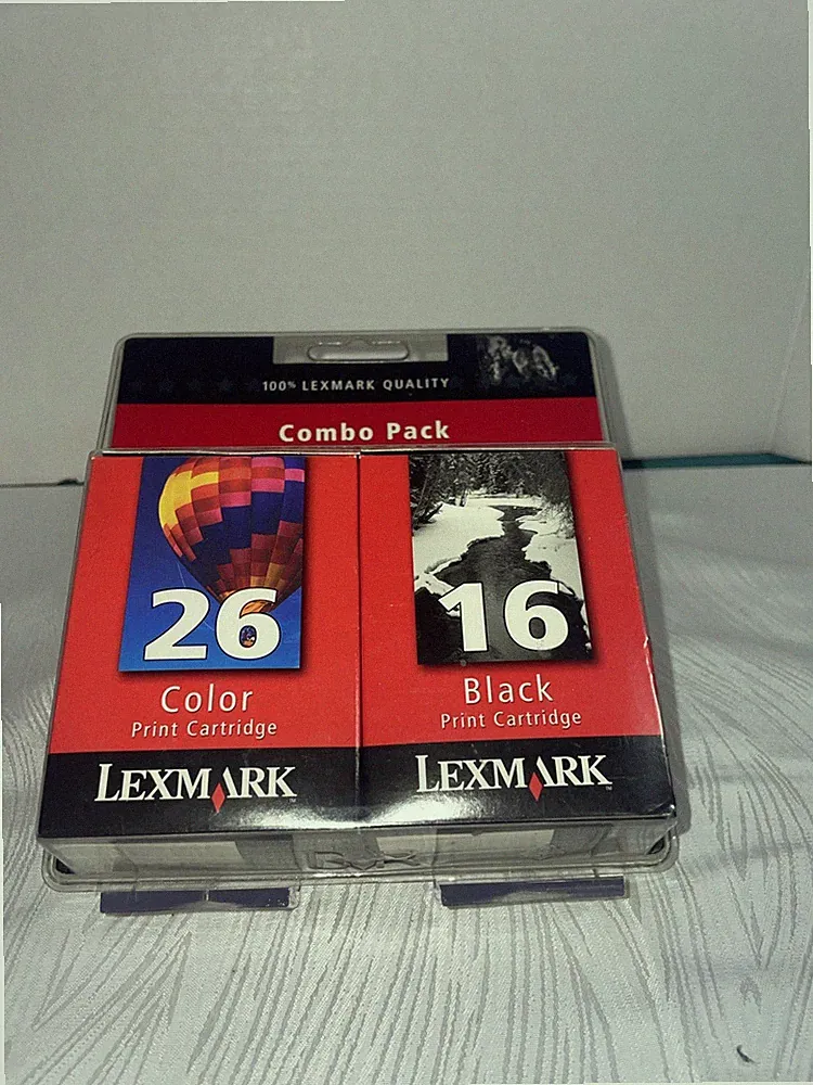 Lexmark 16 Black and 26 Color Ink Print Cartridge Combo Pack New Compaq