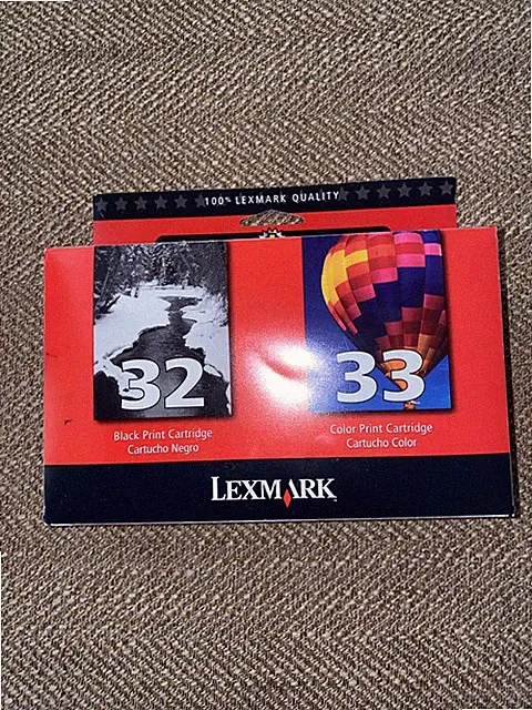 Lexmark 32 And 33. Combo Inks. New Never Opened Or Used. Factory Sealed.