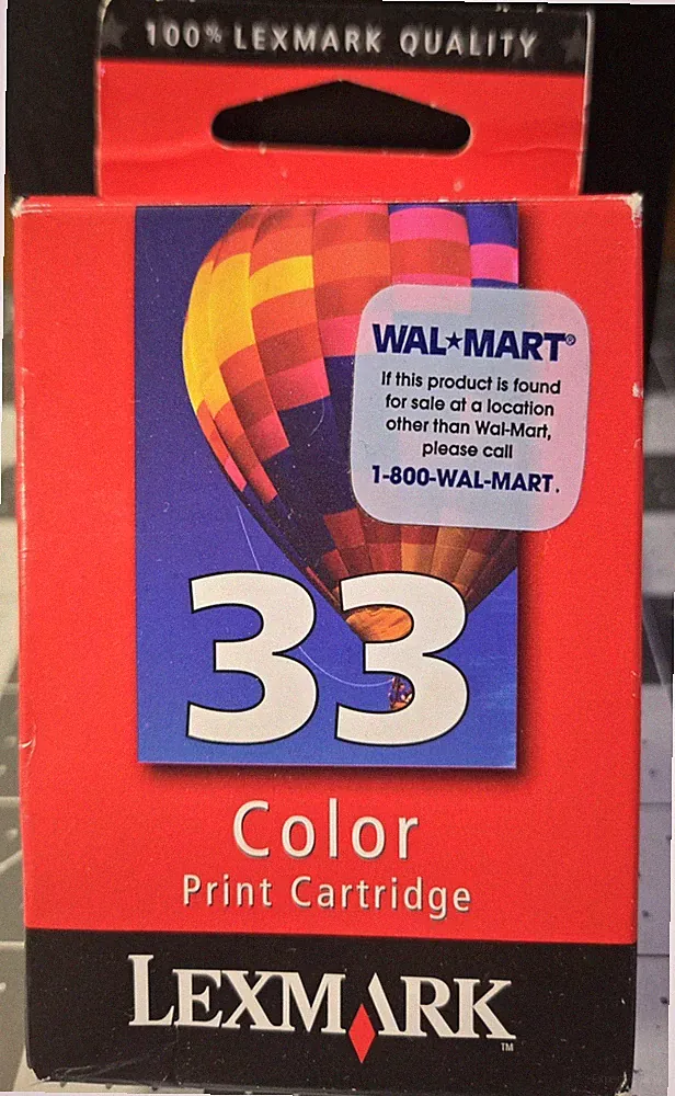 Lexmark 33 Tri-Color Ink Cartridge Genuine New