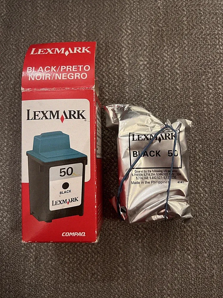 LEXMARK 50 Black Ink Cartridge 17G0050 Sealed Exp? Office Printer Ink