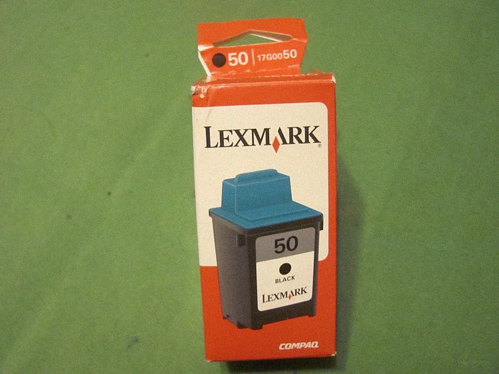 LEXMARK 50 Black Ink Cartridge - New in Box.