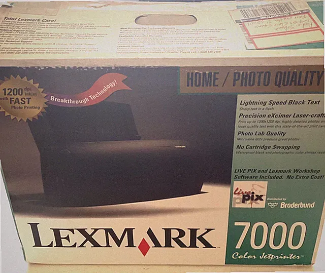 Lexmark 7000 Photo Jet Printer New in Original Box