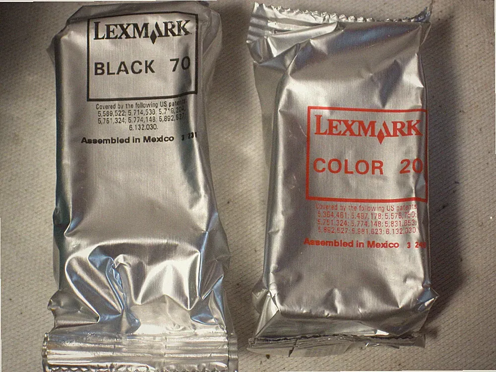 LEXMARK BLACK 70 & COLOR 20 ink cartridges printer toner print tone cartridge