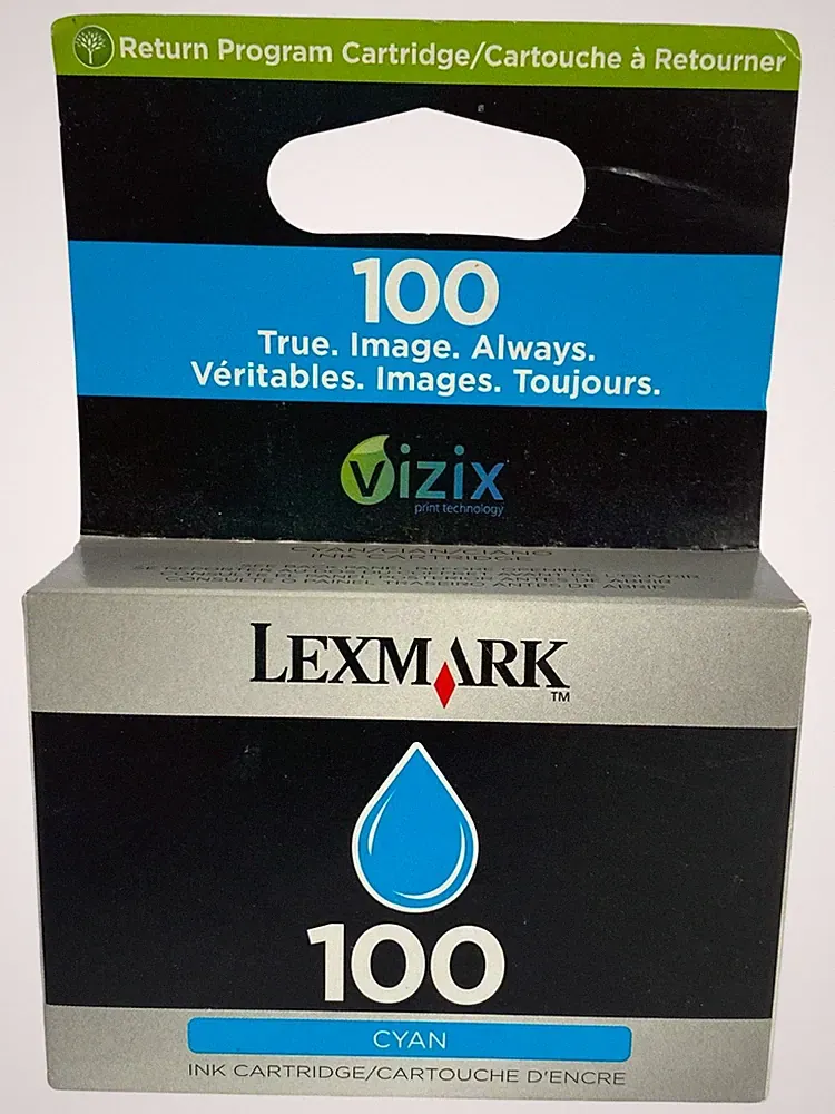 Lexmark Ink Cartridge 100 Series Cyan NEW IN BOX!