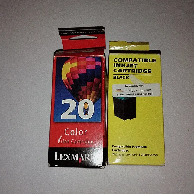 Lexmark Ink Cartridges 20 Color And Black Generic Replacement New Open Box