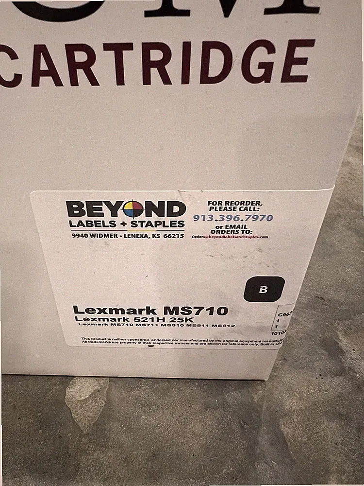 Lexmark Ms710 Black ink cartridge
