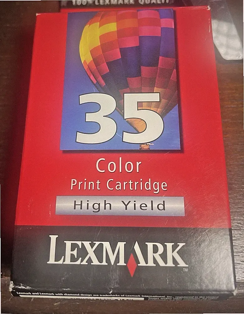 Lexmark No. 35 Pack Color High Yield Ink Cartridge Sealed Package