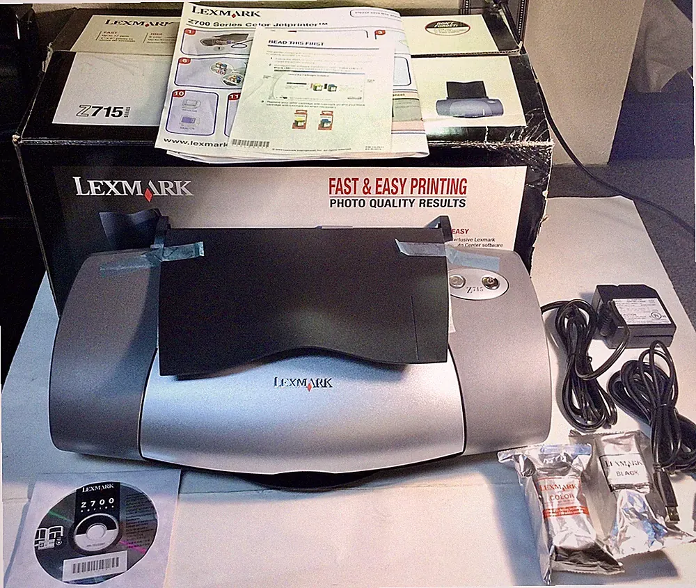 Lexmark Printer Z715 Series Inkjet Color Photo Quality PC MAC w/Ink ~ New
