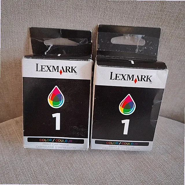 Lot of 2 Lexmark 1 Series Color Print Cartridges