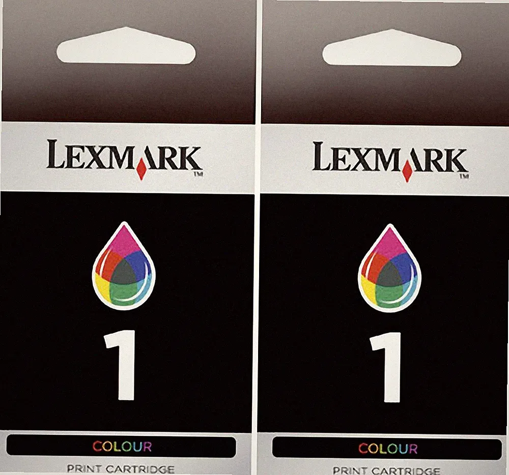 New Genuine Lexmark 1 2PK Ink Cartridges Box X Series X2350 Z Series Z730