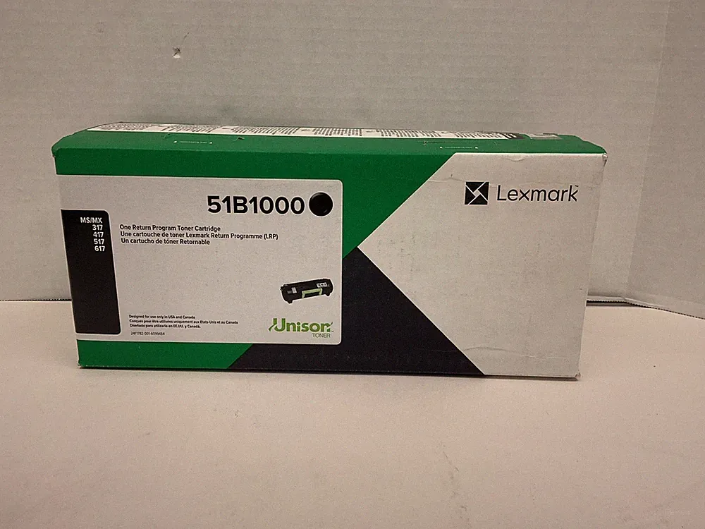 New/Sealed OEM Lexmark Toner 51B1000 Genuine Black Ink Ms/mx 317 417 517 617