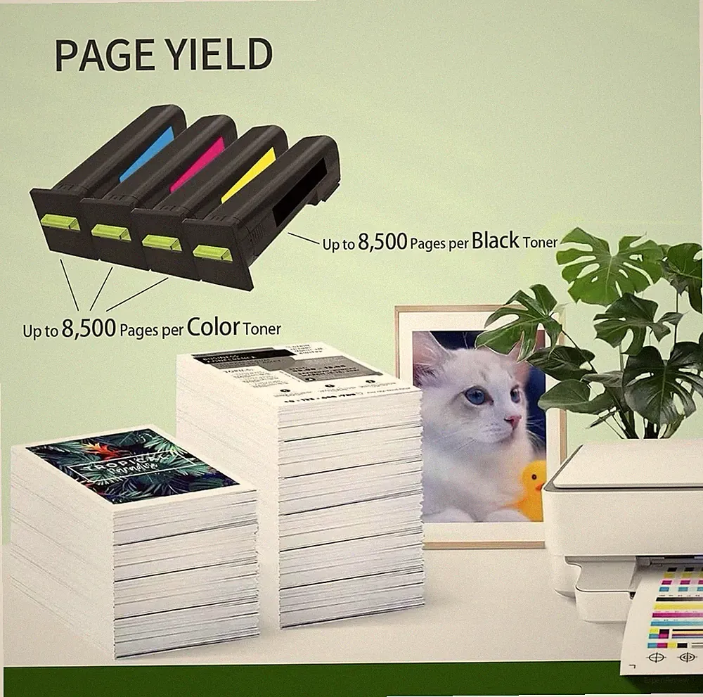 Printer Replacement Ink Cartridge Set 4 Pack Black and Color(Lexmark Compatible)