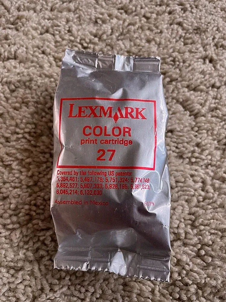 Sealed Cartridge Genuine Lexmark 27 Color Ink